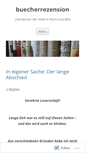 Mobile Screenshot of buecherrezension.com