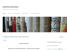 Tablet Screenshot of buecherrezension.com